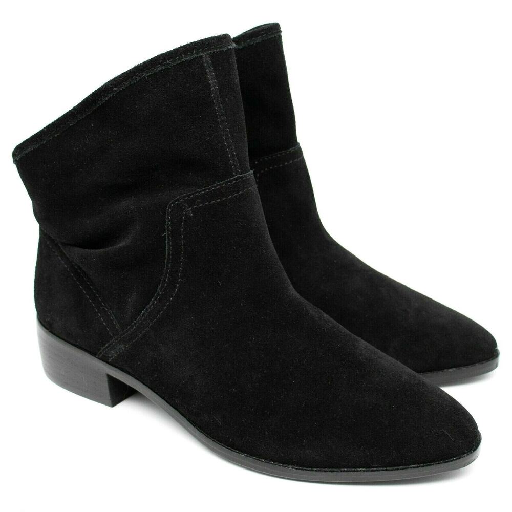 LUCKY BRAND Lollin Black Suede Ankle Boots SIZE 8.5